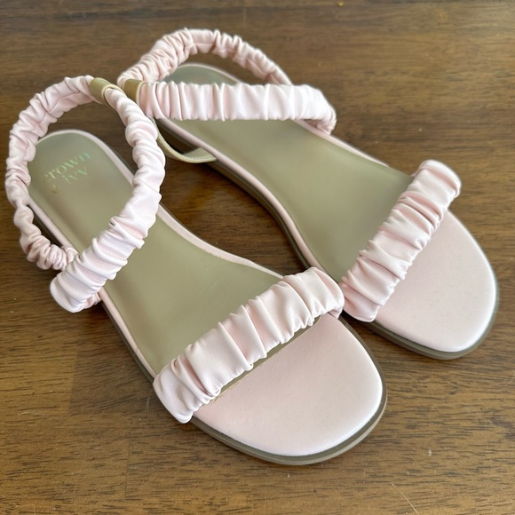 NWT Crown & Ivy Women’s Blush Newport Sandals-Size 8.5 - Picture 8 of 11